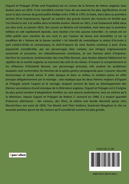 Produktbild: Orgueil et pr&eacute;jug&eacute;s