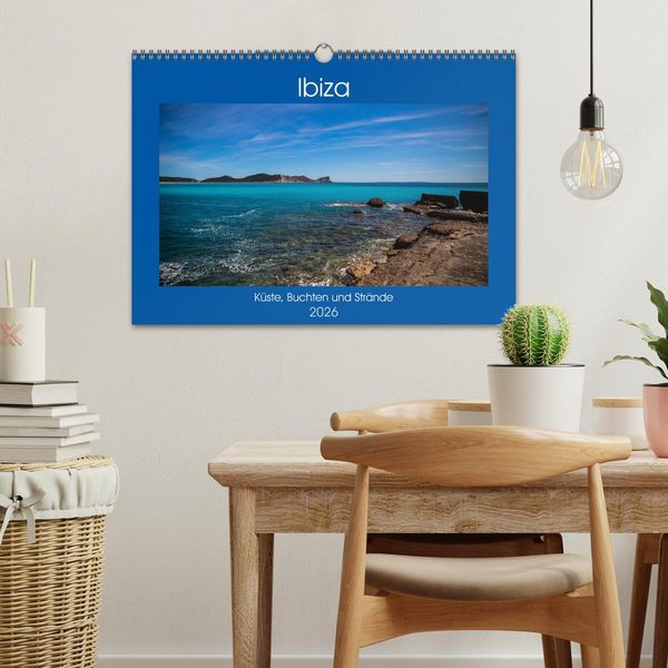 Produktbild: Ibiza K&uuml;ste, Buchten und Str&auml;nde (Wandkalender 2026 DIN A3 quer), CALVENDO Monatskalender