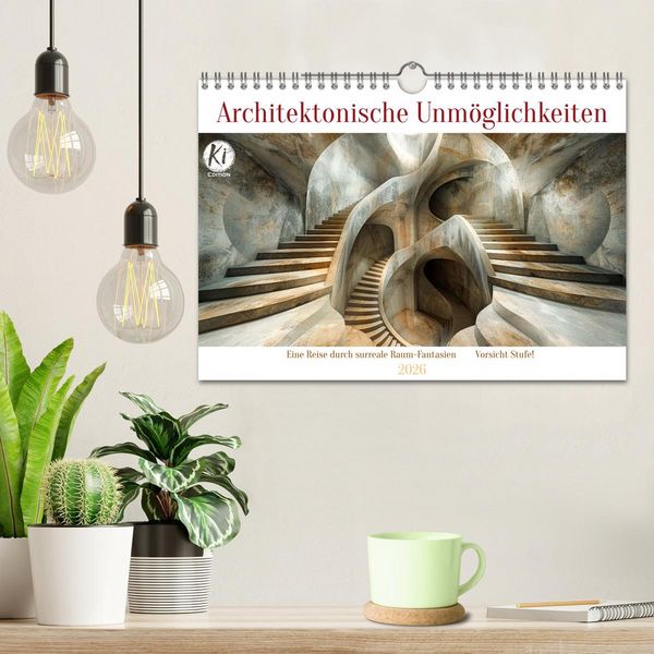 Produktbild: Architektonische Unm&ouml;glichkeiten (Wandkalender 2026 DIN A4 quer), CALVENDO Monatskalender