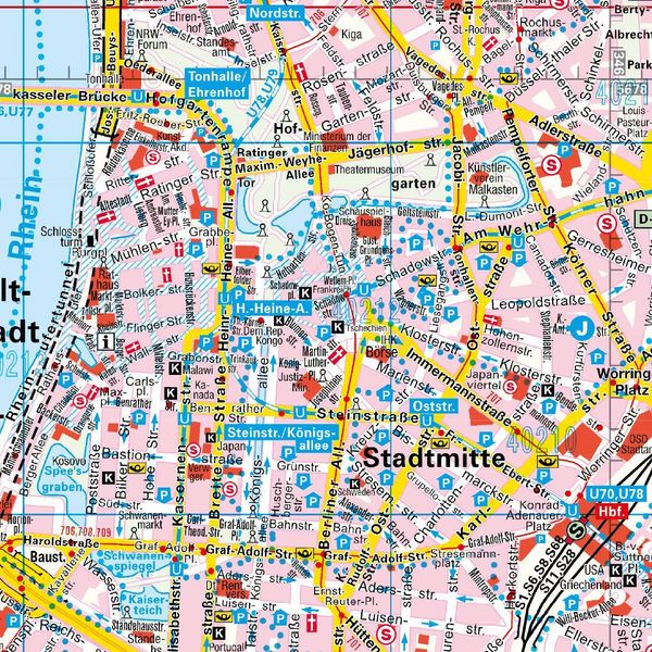Produktbild: Falk Cityplan D&uuml;sseldorf 1:20.000