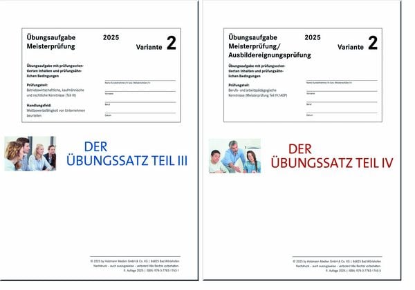 Produktbild: Das &Uuml;bungspaket Teile III + IV - Variante 2