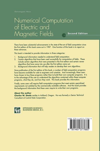 Produktbild: Numerical Computation of Electric and Magnetic Fields
