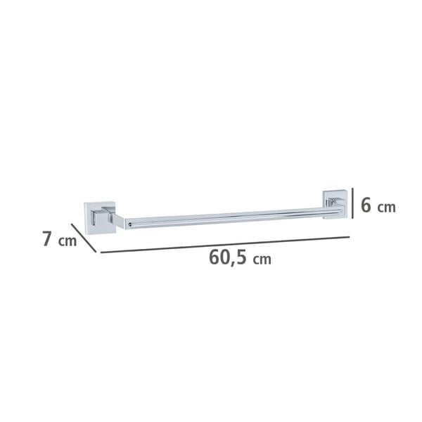Produktbild: Vacuum-Loc&reg; Badetuchstange Uno Mod. Quadro Edelstahl, Befestigen ohne bohren