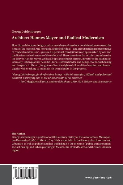 Produktbild: Architect Hannes Meyer and Radical Modernism