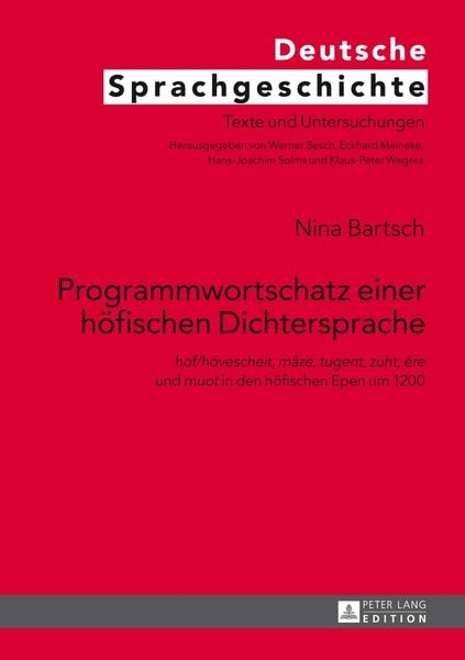 Produktbild: Programmwortschatz einer h&ouml;fischen Dichtersprache