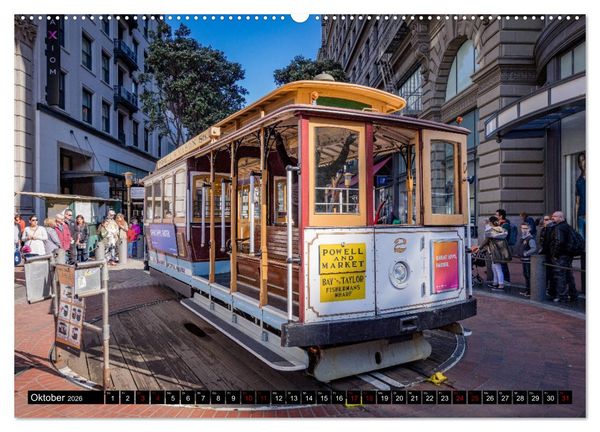 Produktbild: San Francisco Moments (hochwertiger Premium Wandkalender 2026 DIN A2 quer), Kunstdruck in Hochglanz