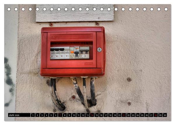 Produktbild: Unter Strom - Elektroinstallationen der besonderen Art (Tischkalender 2026 DIN A5 quer), CALVENDO Monatskalender