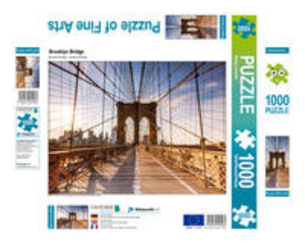 CALVENDO Puzzle Brooklyn Bridge 1000 Teile Puzzle quer | 1000 Teile Lege-Größe 64 × 48 cm Foto-Puzzle für glückliche Stunden