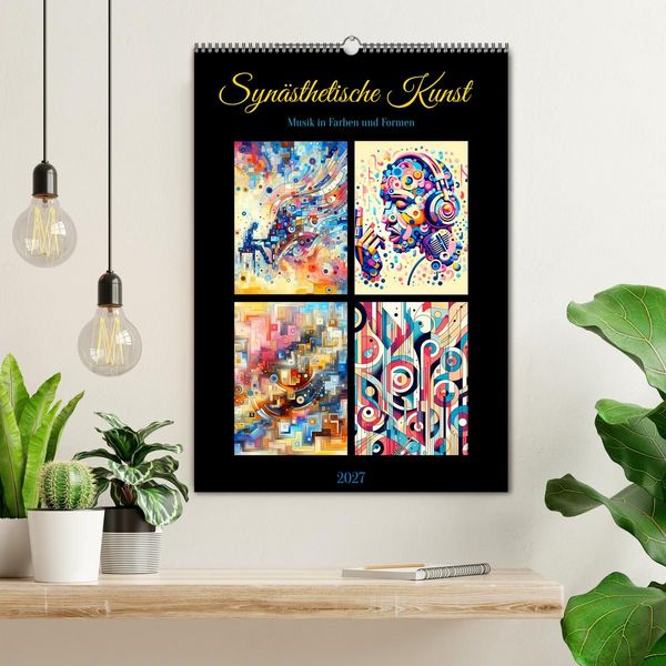 Produktbild: Syn&auml;sthetische Kunst - Musik in Farben und Formen (Wandkalender 2027 DIN A2 hoch), CALVENDO Monatskalender