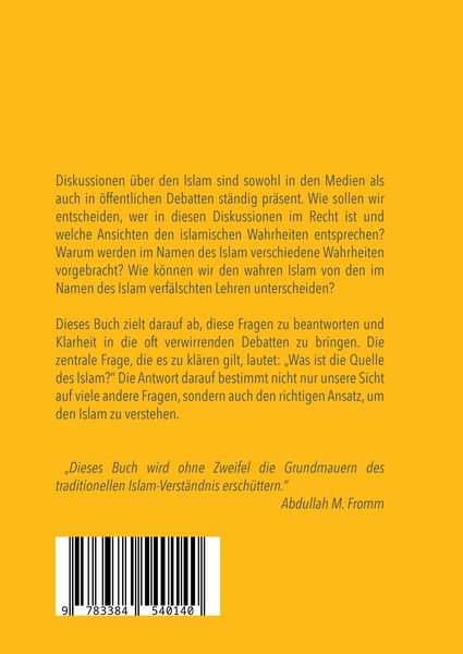 Produktbild: Der verf&auml;lschte Islam und der Islam im Koran