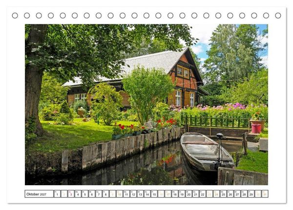 Produktbild: Spreewald Natur und Kulturlandschaft (Tischkalender 2027 DIN A5 quer), CALVENDO Monatskalender