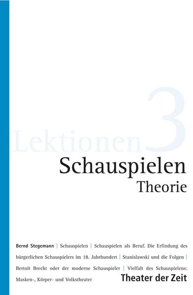 Produktbild: Schauspielen - Theorie