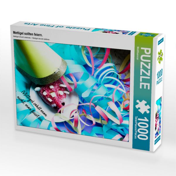 Produktbild: CALVENDO Puzzle Mettigel sollten feiern. | 1000 Teile Lege-Gr&ouml;&szlig;e 64x48cm Foto-Puzzle f&uuml;r gl&uuml;ckliche Stunden