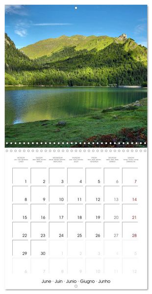 Produktbild: Deux &eacute;t&eacute;s en Vall&eacute;e d'Ossau (Calendrier mural carr&eacute; 2026 30x30 cm) Calendrier double avec une page pour vos prises de notes