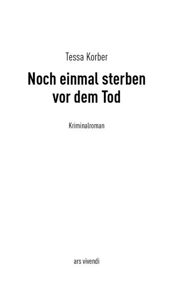 Produktbild: Noch einmal sterben vor dem Tod