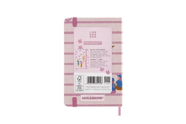 Produktbild: Moleskine Limited Edition Notebook Sakura, Pocket, Ruled, Couple, Hard Cover (5 x 8.25)