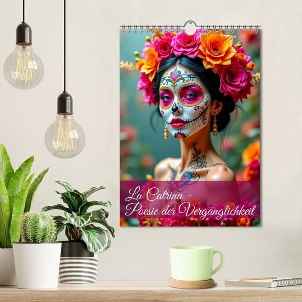 Produktbild: La Catrina - Poesie der Verg&auml;nglichkeit (Wandkalender 2026 DIN A4 hoch), CALVENDO Monatskalender