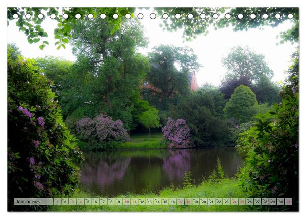 Produktbild: Schlossgarten Oldenburg. Ein Fotospaziergang (Tischkalender 2026 DIN A5 quer), CALVENDO Monatskalender