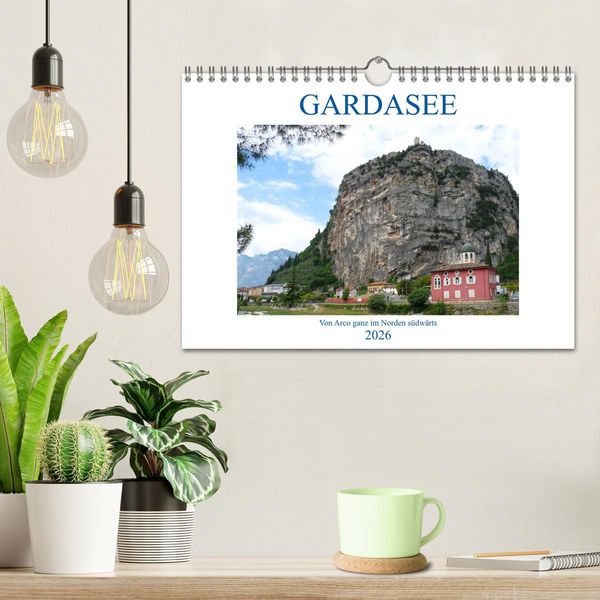 Produktbild: GARDASEE Von Arco ganz im Norden s&uuml;dw&auml;rts (Wandkalender 2026 DIN A4 quer), CALVENDO Monatskalender
