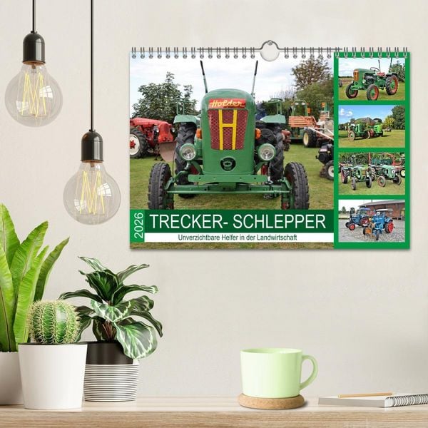 Produktbild: TRECKER-SCHLEPPER. Unverzichtbare Helfer in der Landwirtschaft (Wandkalender 2026 DIN A4 quer), CALVENDO Monatskalender