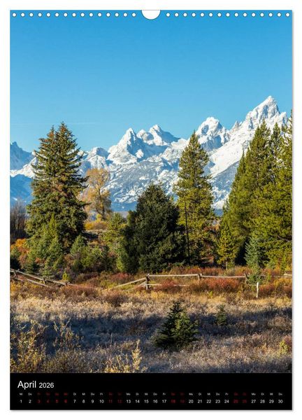 Produktbild: Teton Range - Der Grand Teton National Park (Wandkalender 2026 DIN A3 hoch), CALVENDO Monatskalender