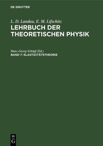 Produktbild: Elastizit&auml;tstheorie