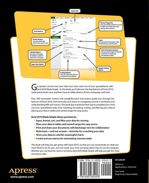 Produktbild: Excel 2010 Made Simple