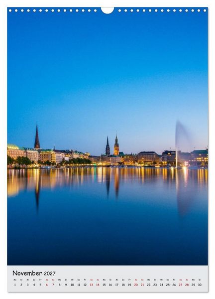 Produktbild: Hamburg - Hanseatische Eleganz (Wandkalender 2027 DIN A3 hoch), CALVENDO Monatskalender