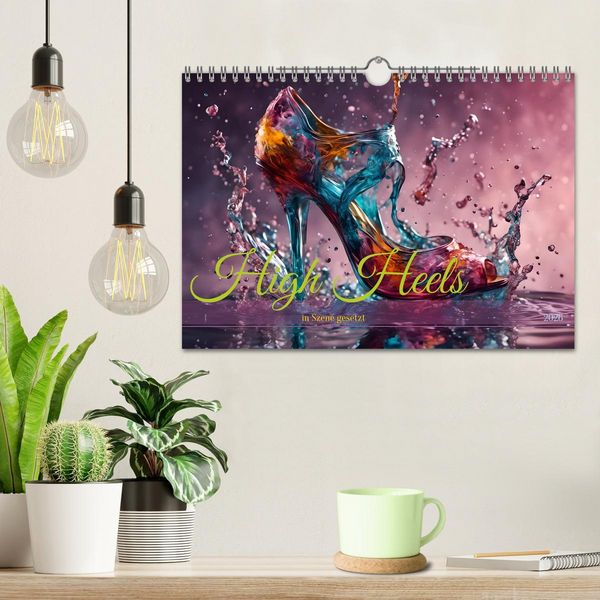 Produktbild: High Heels in Szene gesetzt (Wandkalender 2026 DIN A4 quer), CALVENDO Monatskalender