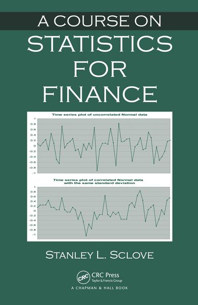 Produktbild: A Course on Statistics for Finance