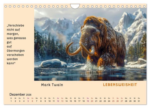 Produktbild: Pfiffig und weise (Wandkalender 2026 DIN A4 quer), CALVENDO Monatskalender