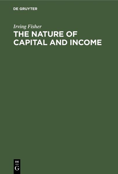 Produktbild: The nature of capital and income