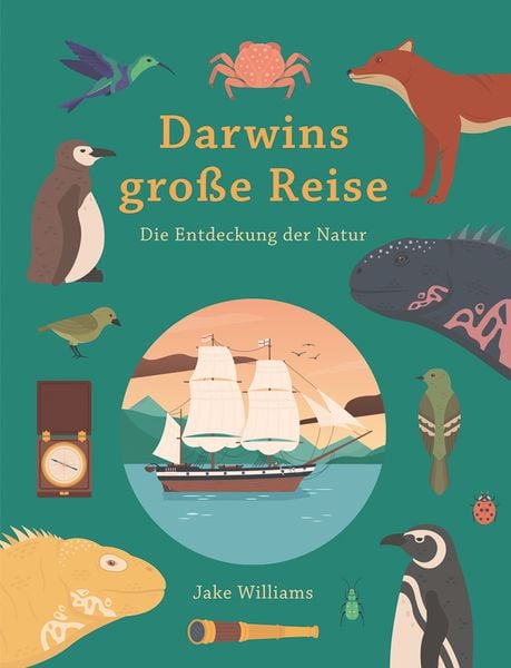 Darwins große Reise, Gebundene Ausgabe von Jake Williams, Midas Kinderbuch, 978-3-03876-151-8
