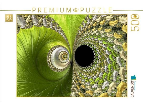 CALVENDO Puzzle Die grüne Blüte | 500 Teile Lege-Größe 48 × 36 cm Foto-Puzzle für Erwachsene
