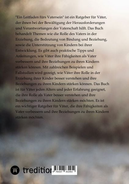 Produktbild: Ein Leitfaden f&uuml;rs Vatersein