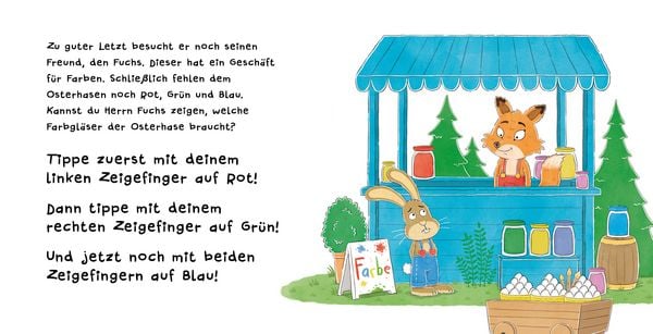 Produktbild: Such den Osterhasen. Ein Oster-Mitmachbuch. Zum Sch&uuml;tteln, Schaukeln, Pusten, Klopfen und sehen, was dann passiert. Von 2 bis 4 Jahren