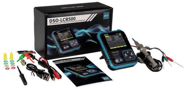 Produktbild: Joy-it DSO-LCR500 Oszilloskop, Signalgenerator, Komponententester 1 kHz - 100 kHz Dreieck, Puls, Rechteck, Sinus