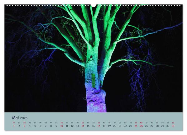 Produktbild: Leuchtfarben (Wandkalender 2026 DIN A2 quer), CALVENDO Monatskalender