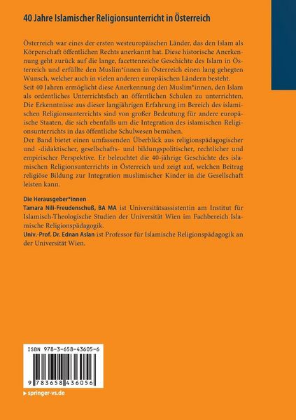 Produktbild: 40 Jahre Islamischer Religionsunterricht in &Ouml;sterreich
