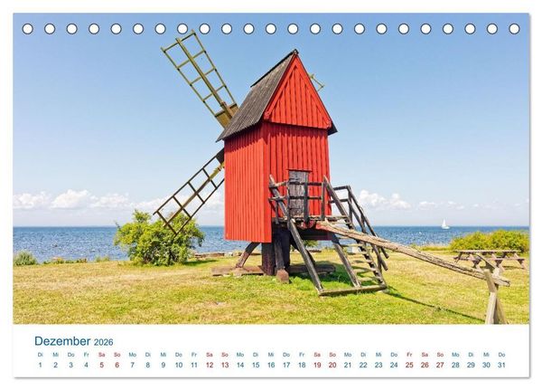 Produktbild: &Ouml;land - Schwedens Insel der Sonne und des Windes (Tischkalender 2026 DIN A5 quer), CALVENDO Monatskalender