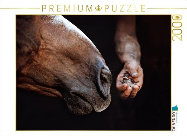 Produktbild: CALVENDO Puzzle Pferdemaul k&uuml;sst Vogelbaby | 2000 Teile Lege-Gr&ouml;&szlig;e 90x67cm Foto-Puzzle f&uuml;r gl&uuml;ckliche Stunden