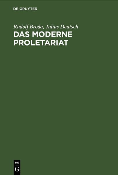 Produktbild: Das moderne Proletariat