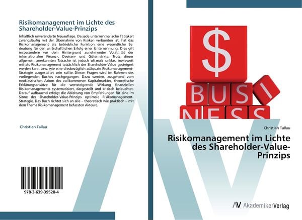 Produktbild: Risikomanagement im Lichte des Shareholder-Value-Prinzips