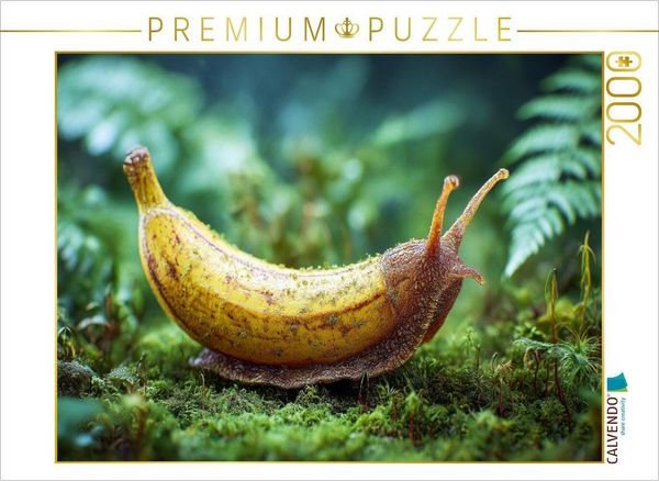 CALVENDO Puzzle Bananenschnecke | 2000 Teile Lege-Größe 90x67cm Foto-Puzzle für glückliche Stunden