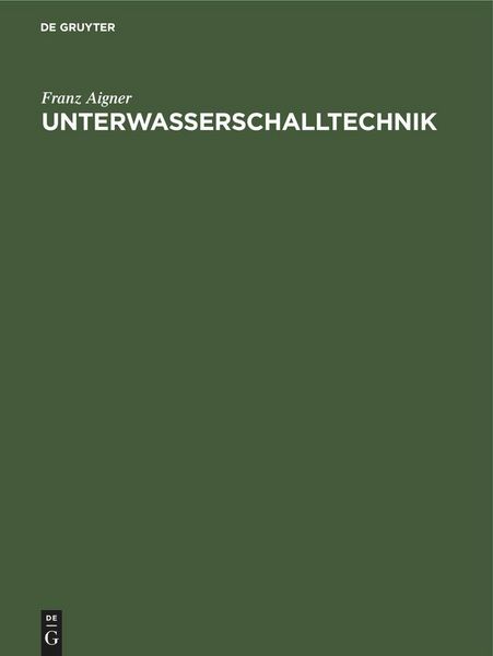 Produktbild: Unterwasserschalltechnik