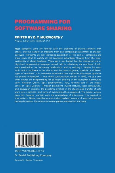Produktbild: Programming for Software Sharing