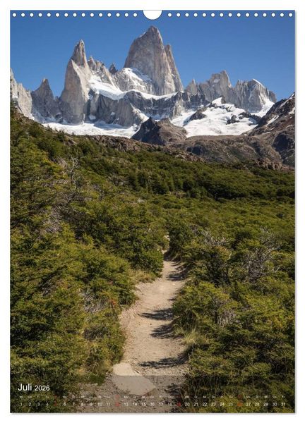 Produktbild: Majest&auml;tische Berge Cerro Fitzroy Patagonien (Wandkalender 2026 DIN A3 hoch), CALVENDO Monatskalender
