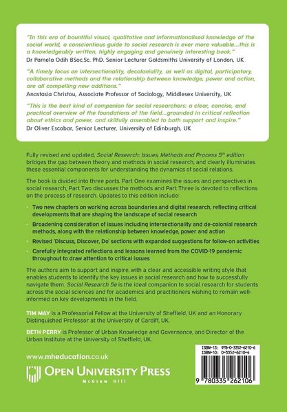 Produktbild: Social Research: Issues, Methods and Process