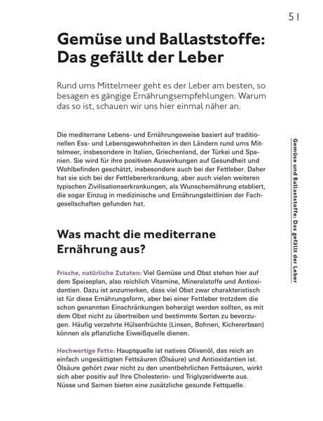 Produktbild: Die richtige Ern&auml;hrung bei Fettleber