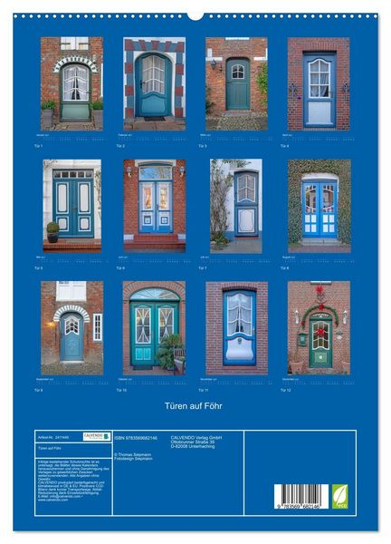 Produktbild: T&uuml;ren auf F&ouml;hr (hochwertiger Premium Wandkalender 2027 DIN A2 hoch), Kunstdruck in Hochglanz